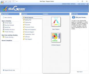 DiagramStudio main screen