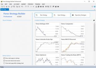 Forex Strategy Builder Professional main screen
