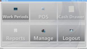 Samba POS main screen