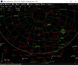 Hallo northern sky main screen