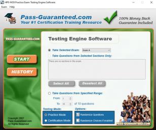 HP0-M39 Practice Exam Demo main screen