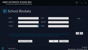 Jabat Automatic School Bell main screen
