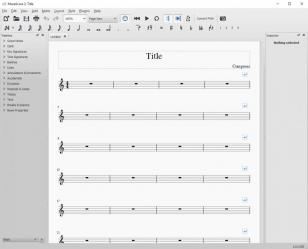 MuseScore main screen