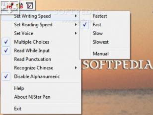 NJStar Chinese Pen main screen
