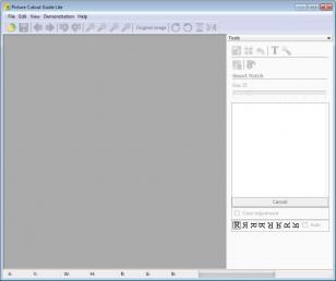 Picture Cutout Guide Lite main screen