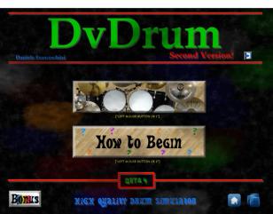 DvDrum main screen