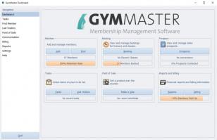 GymMaster Lite main screen