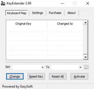 KeyExtender main screen