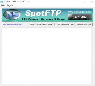 SpotFTP main screen