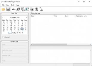 Ardamax KeyLogger Viewer main screen