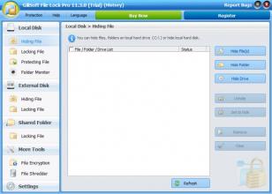 GiliSoft File Lock Pro main screen