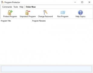 Program Protector main screen
