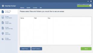 ProtectStar Data Shredder Professional main screen