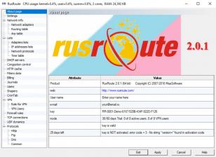 RusRoute main screen