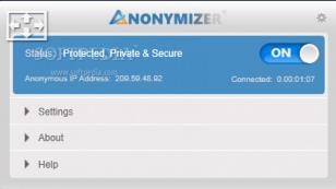 Anonymizer Universal main screen