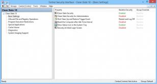 Clean Slate main screen