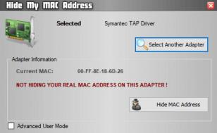 Hide My MAC Address main screen
