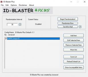 ID-Blaster Plus main screen