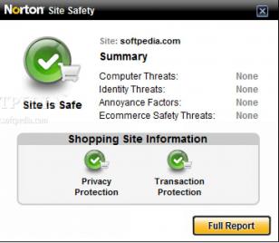 Norton Safe Web Lite main screen