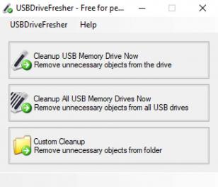 USBDriveFresher main screen
