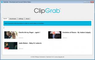ClipGrab main screen