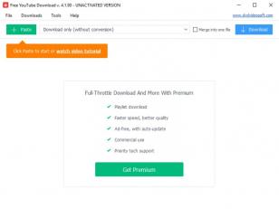 Free YouTube Download main screen