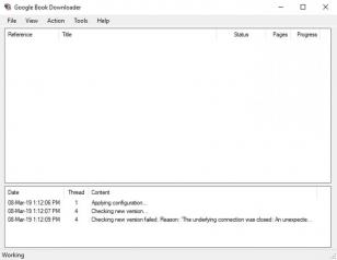 Google Book Downloader main screen