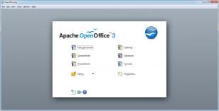 OpenOffice.org main screen