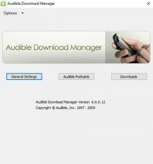 Audible Download Manager main screen