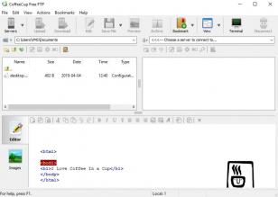 CoffeeCup Free FTP main screen