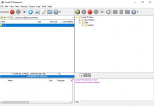 CrossFTP Enterprise main screen