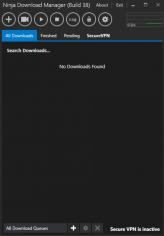 Ninja Download Manager main screen