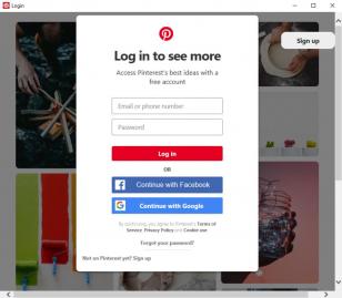 Pinterest Downloader main screen