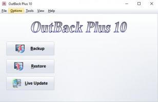 OutBack Plus main screen