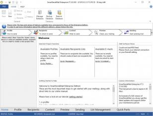 SmartSerialMail Enterprise main screen