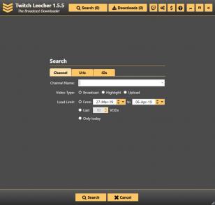 Twitch Leecher main screen
