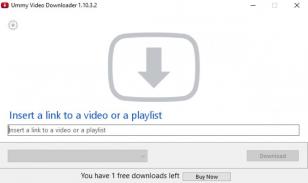 Ummy Video Downloader main screen
