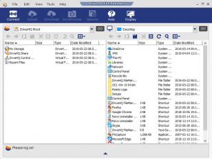 DriveHQ FileManager main screen