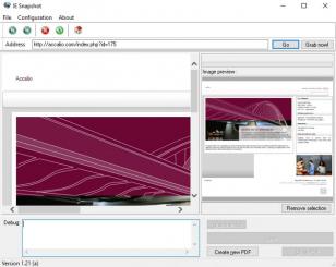 IE Snapshot main screen