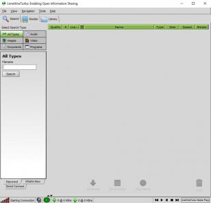 LimeWire Turbo main screen