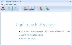 MSN Recorder Max main screen