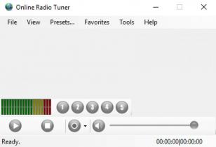 Online Radio Tuner main screen
