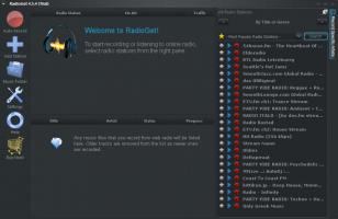 RadioGet main screen