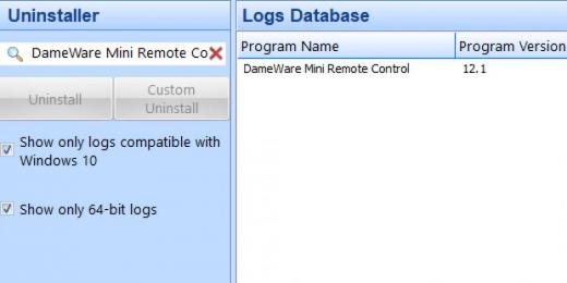 uninstall dameware uninstall dameware