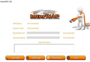 InterWAP main screen