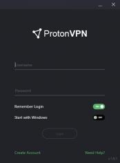 ProtonVPN main screen