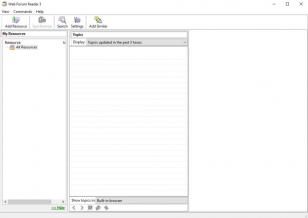 Web Forum Reader main screen