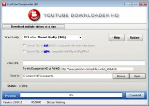 Youtube Downloader HD main screen