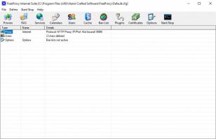 FreeProxy Internet Suite main screen