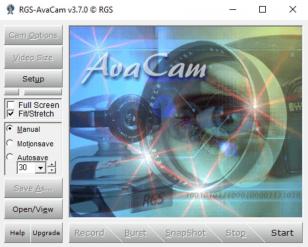RGS-AvaCam main screen